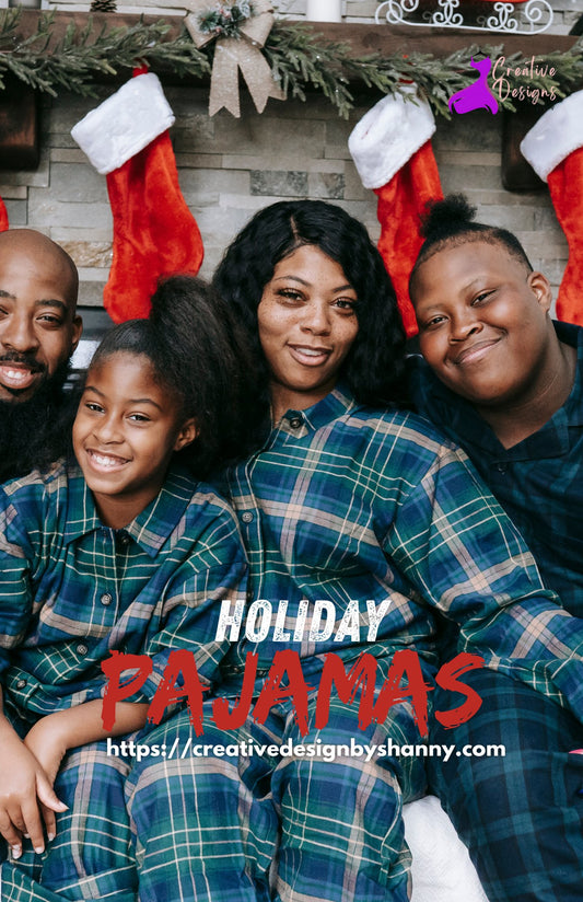 Holiday Pajamas for the whole family - Creative Designs by Shanny