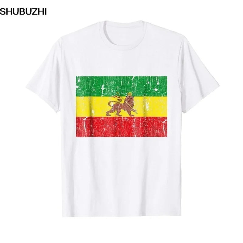 Ethiopian Flag Cotton T-shirt