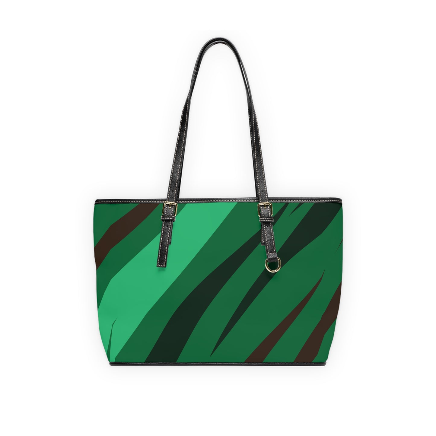 Green PU Leather Shoulder Bag