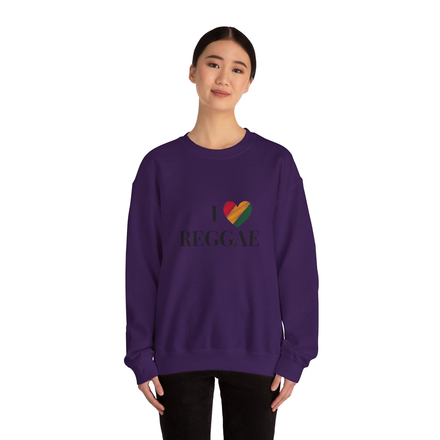 I Love Reggae Unisex Heavy Blend™ Crewneck Sweatshirt