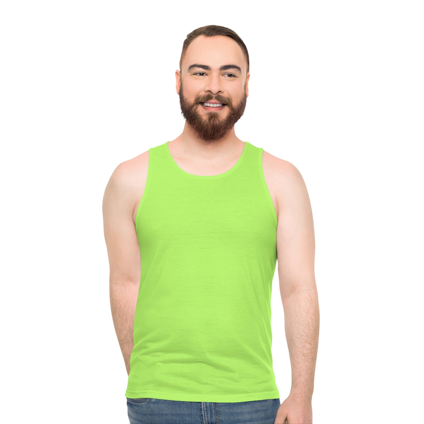 Yellow Green Unisex Tank Top (AOP)