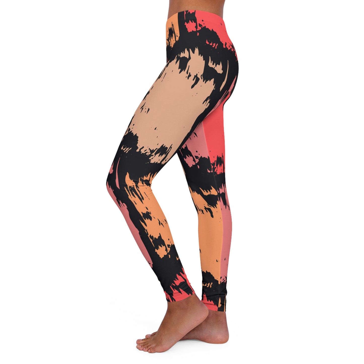 Pink Women's Spandex Leggings (AOP)