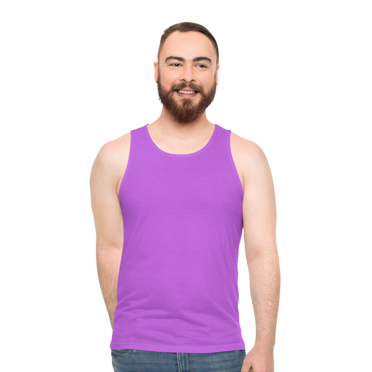 Light Purple Unisex Tank Top (AOP)