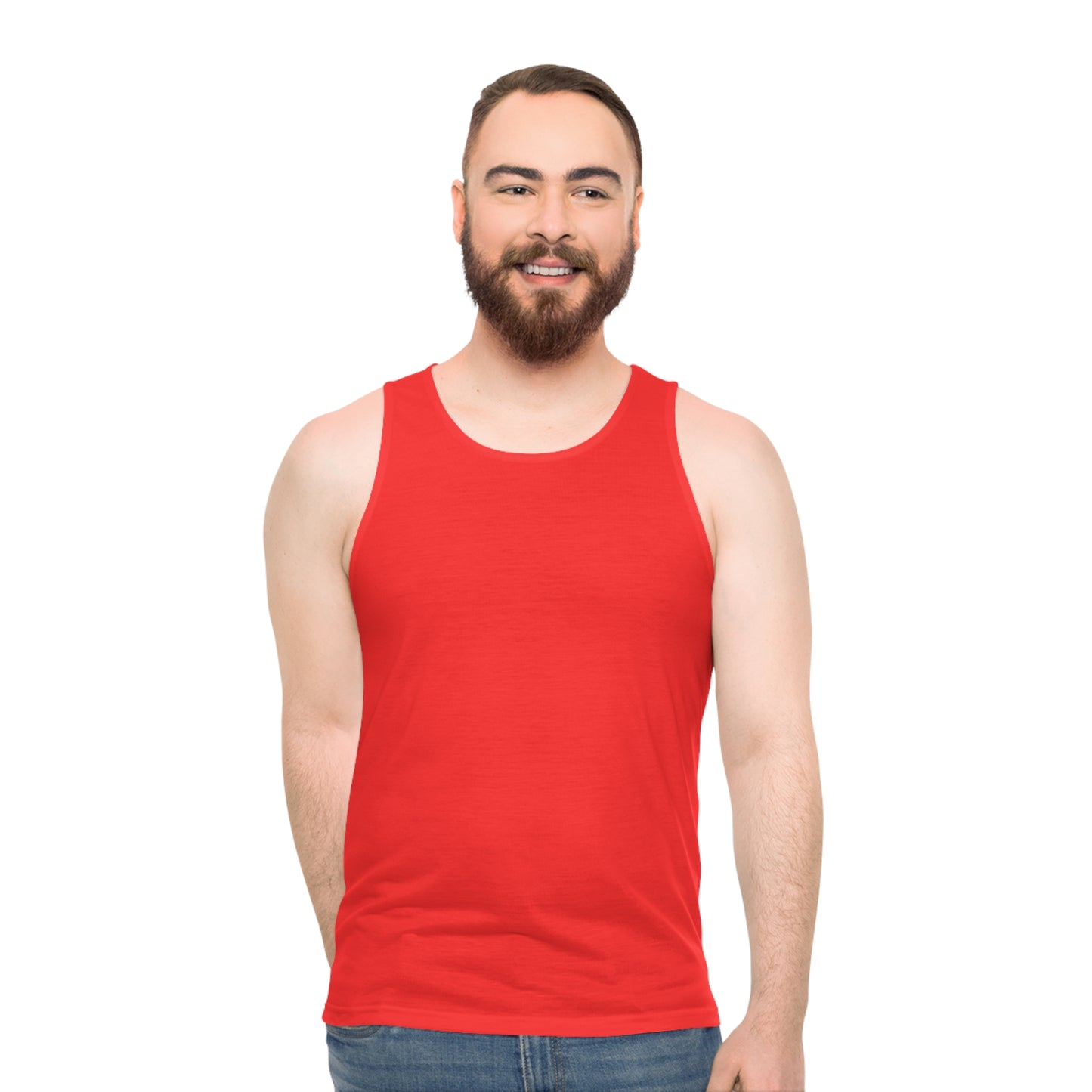 Red Unisex Tank Top (AOP)