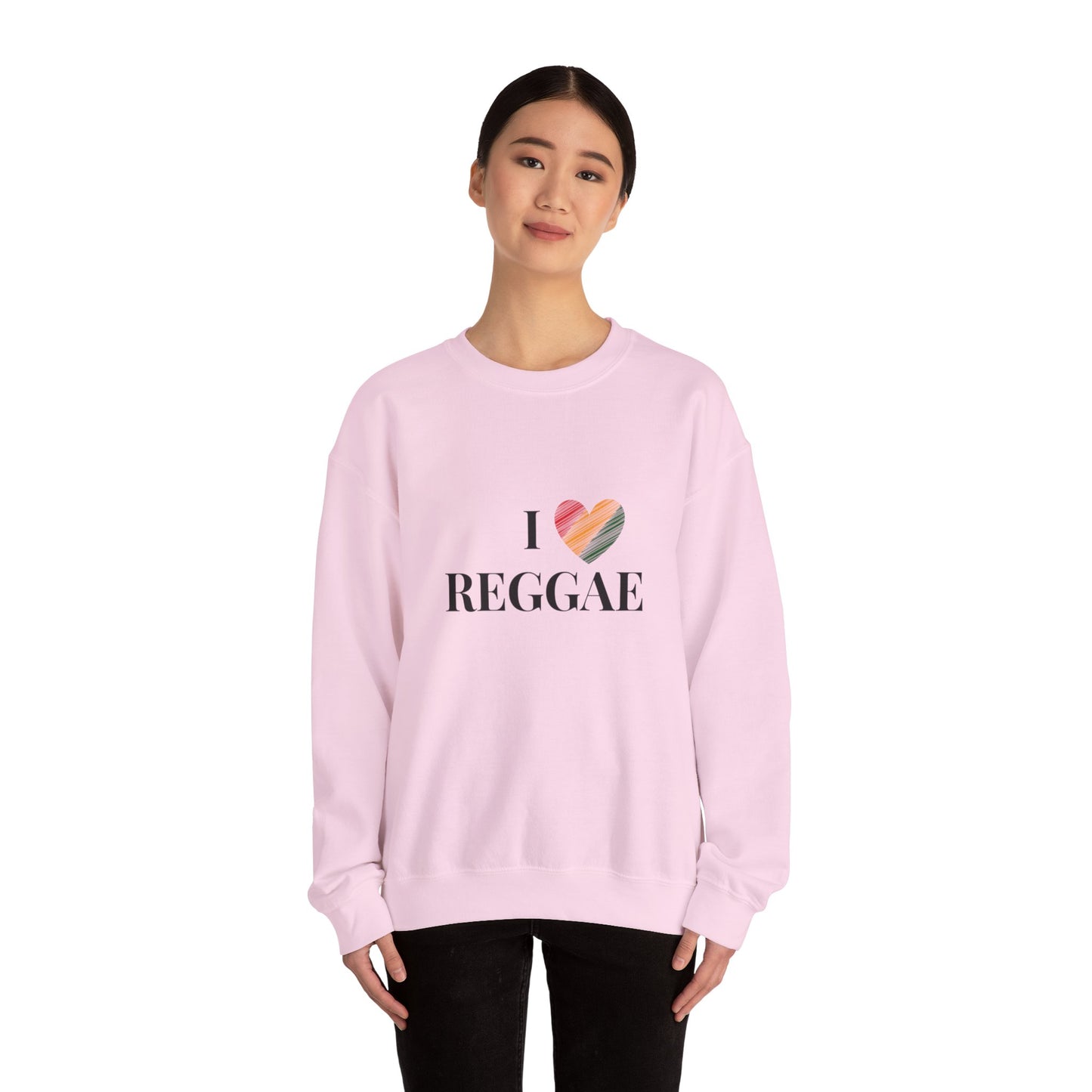 I Love Reggae Unisex Heavy Blend™ Crewneck Sweatshirt