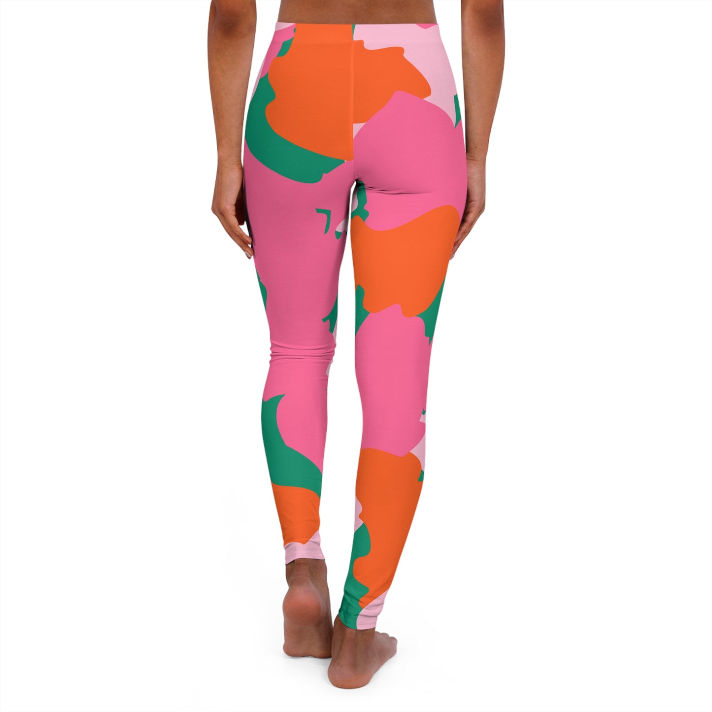 Pink Camo Women's Spandex Leggings (AOP)