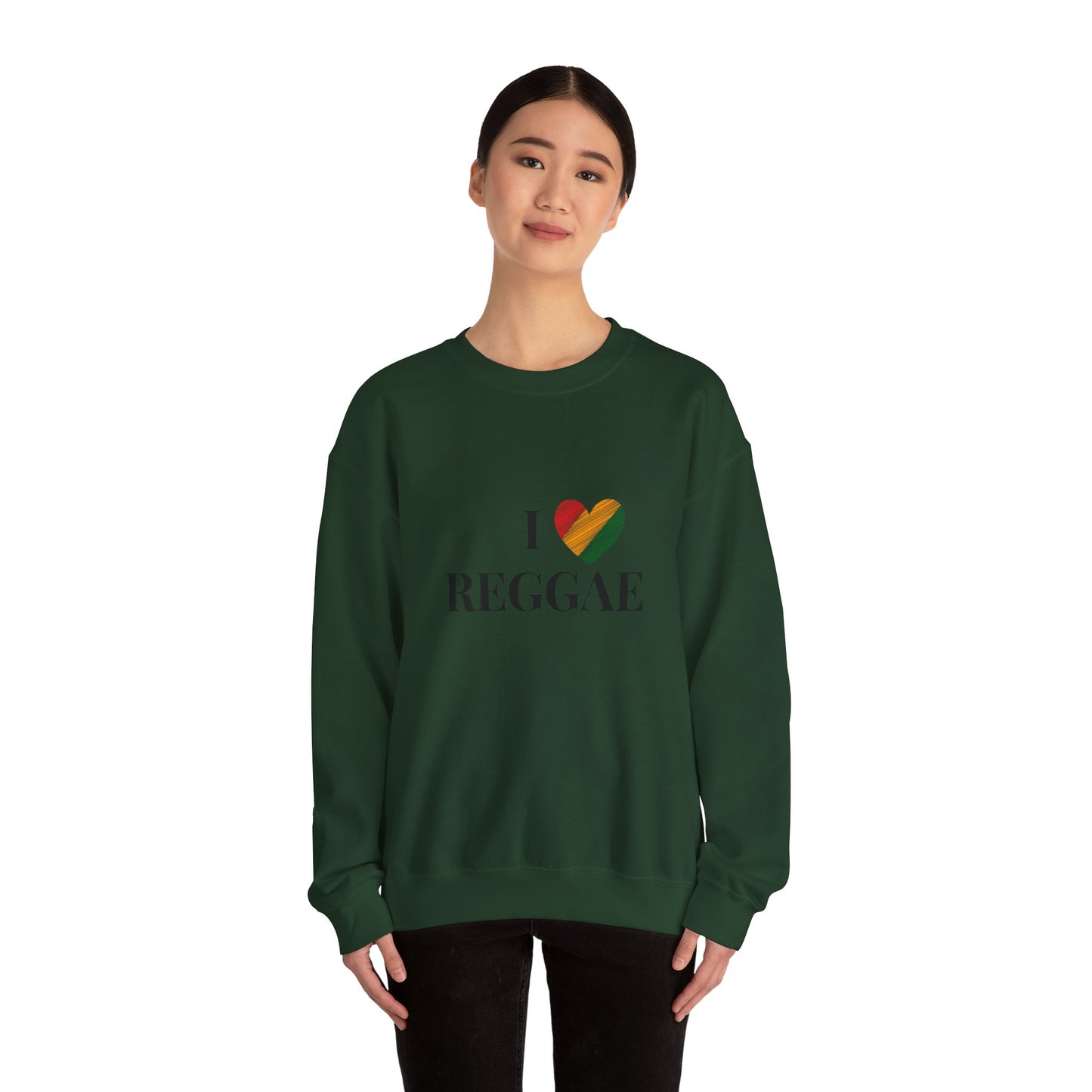 I Love Reggae Unisex Heavy Blend™ Crewneck Sweatshirt