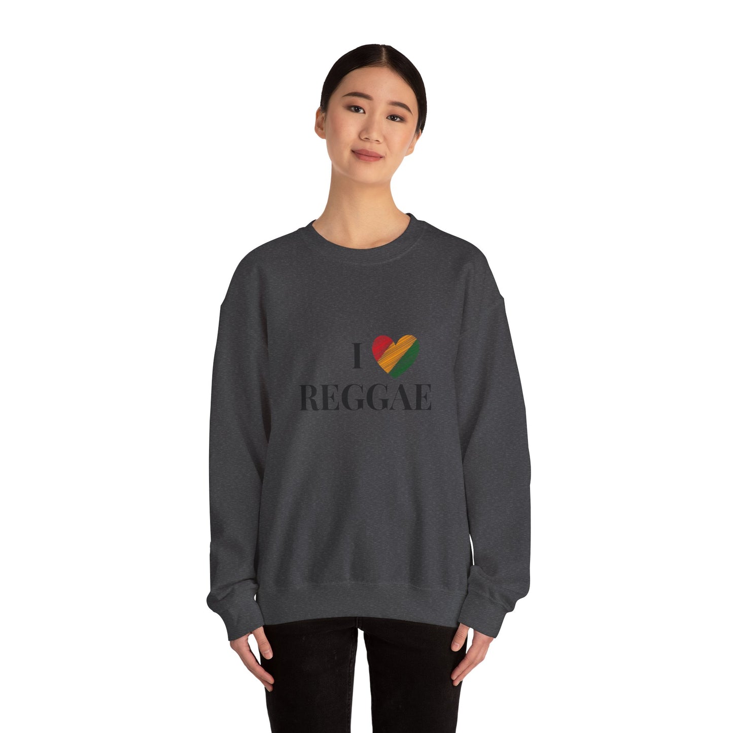 I Love Reggae Unisex Heavy Blend™ Crewneck Sweatshirt