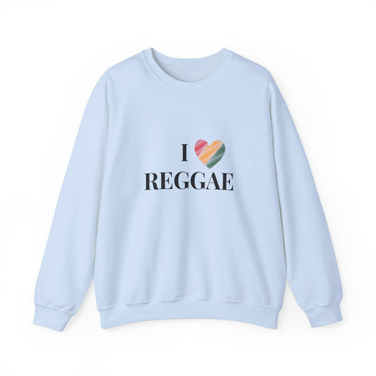 I Love Reggae Unisex Heavy Blend™ Crewneck Sweatshirt