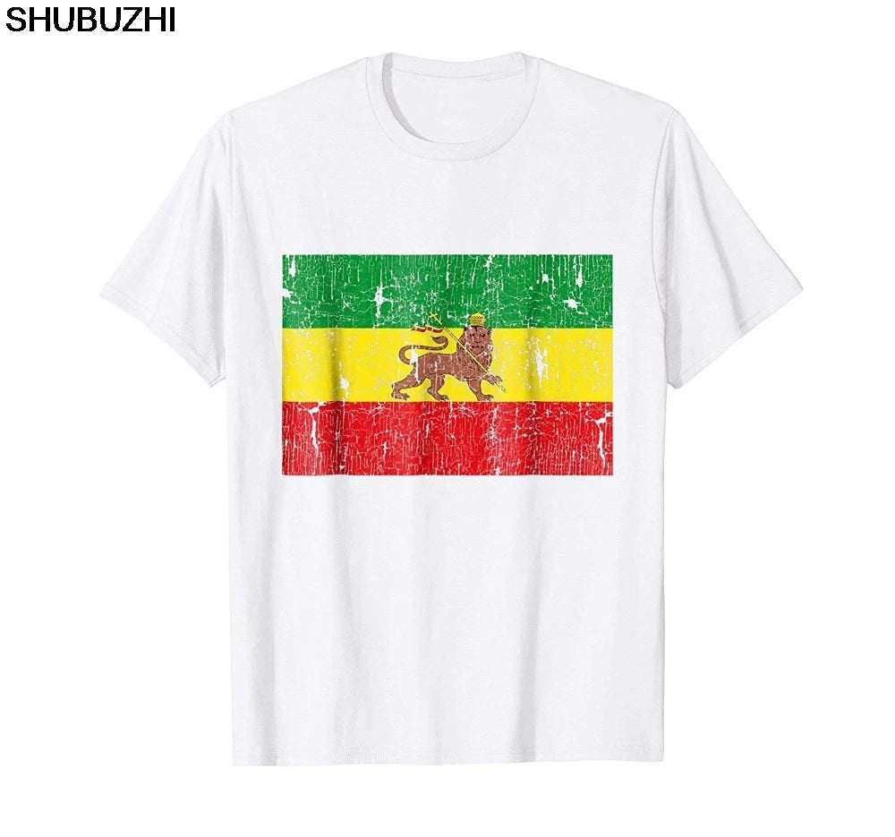 Ethiopian Flag Cotton T-shirt