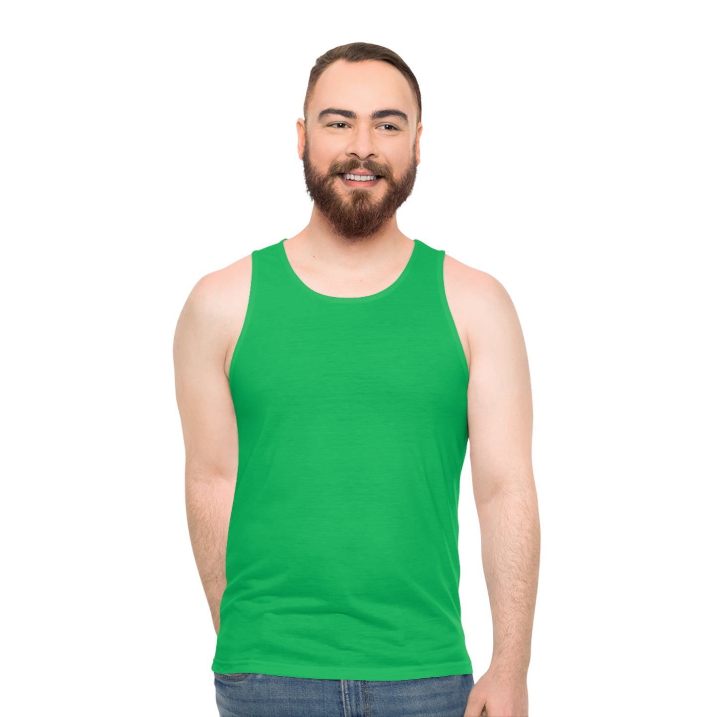 Forest green Unisex Tank Top (AOP)