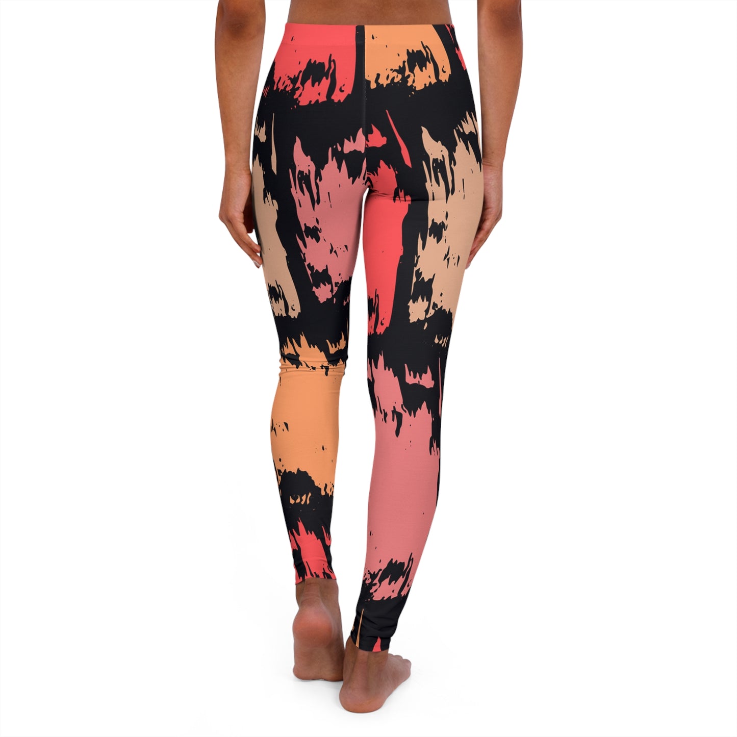 Pink Women's Spandex Leggings (AOP)