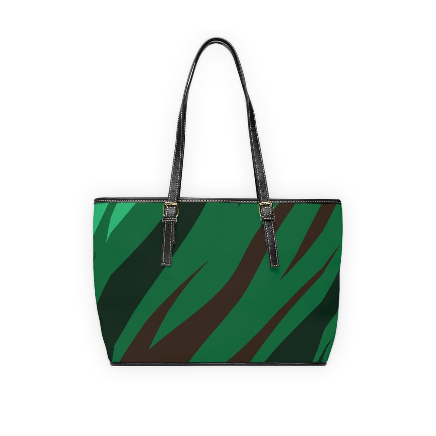 Green PU Leather Shoulder Bag