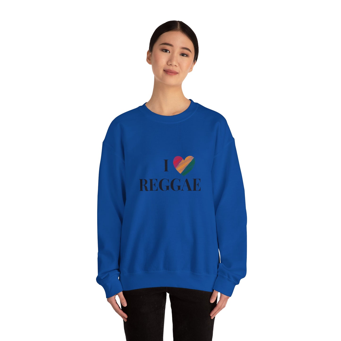 I Love Reggae Unisex Heavy Blend™ Crewneck Sweatshirt