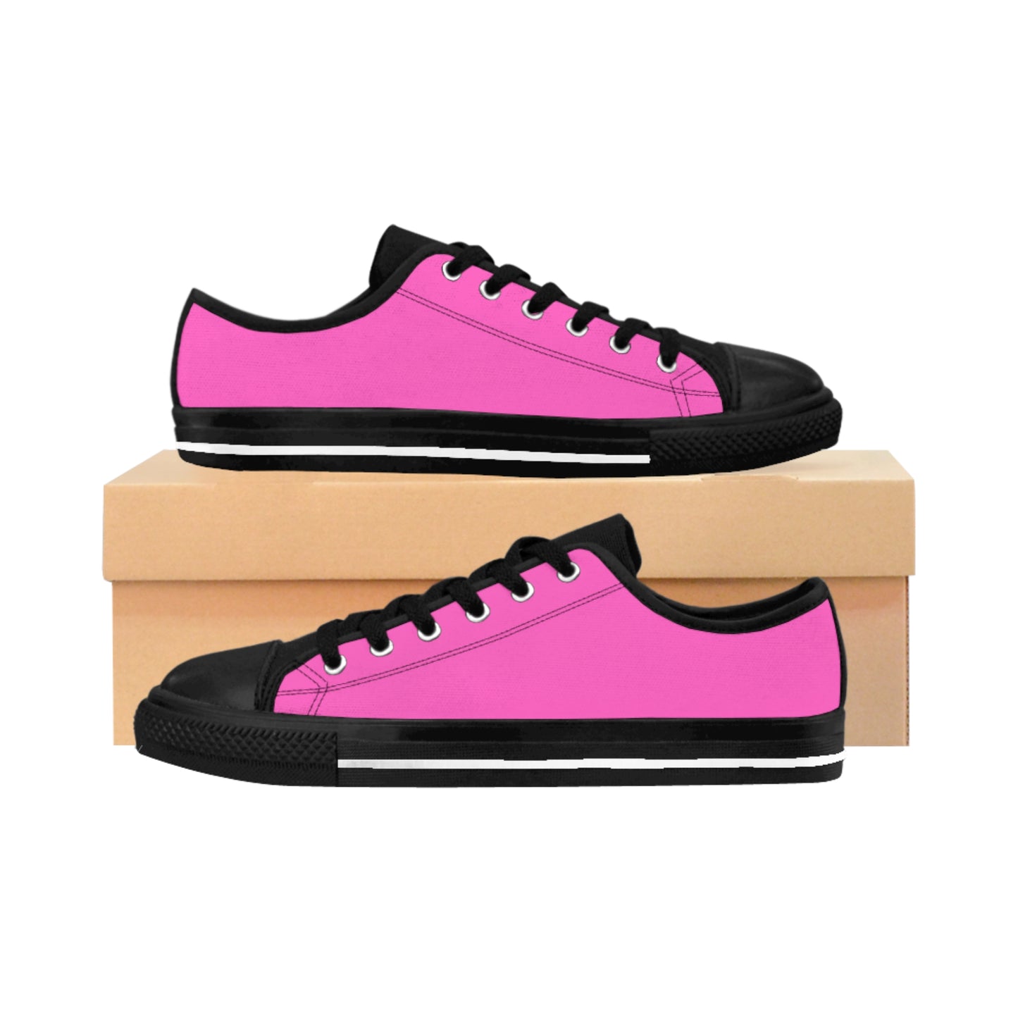 Pink and Black Women's Sneakers