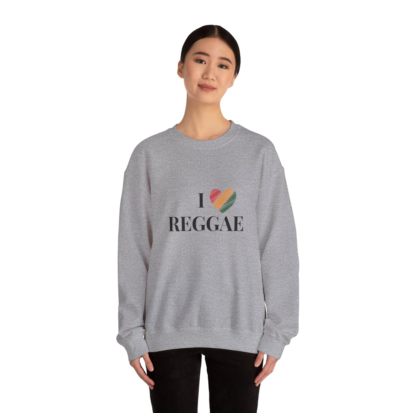 I Love Reggae Unisex Heavy Blend™ Crewneck Sweatshirt