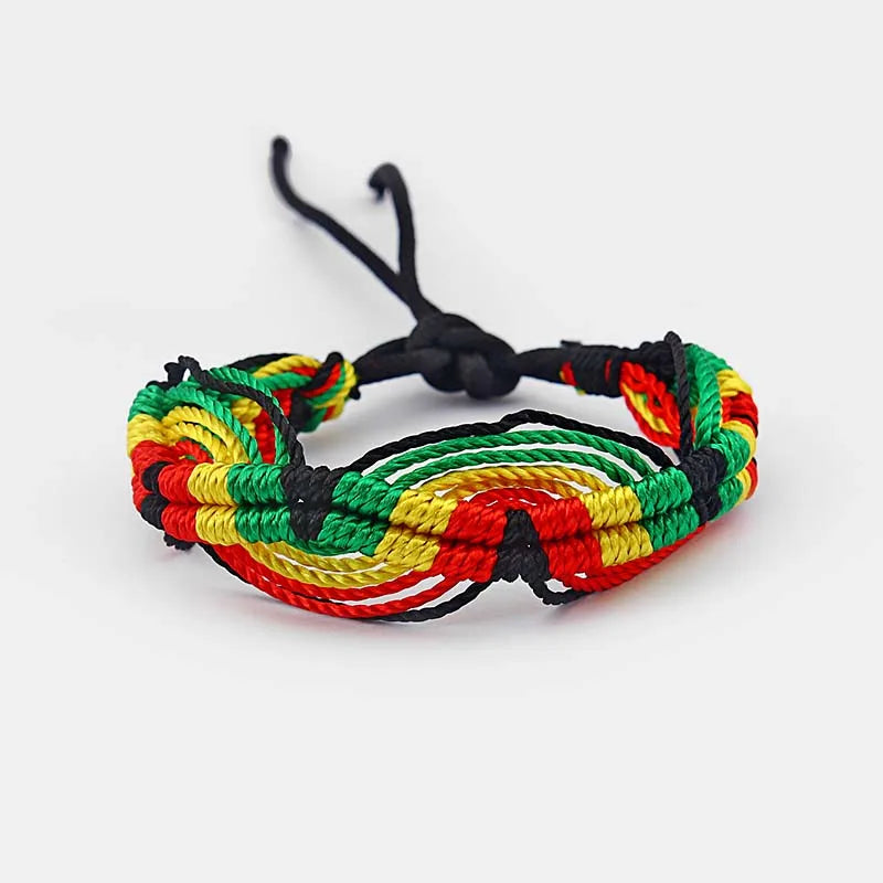 Rasta Friendship Bracelet Wristband