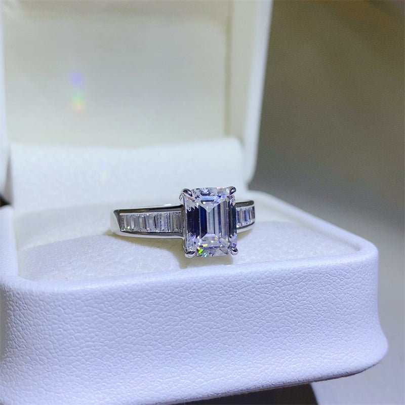 3 Carat Moissanite 925 Sterling Silver Ring - Creative Designs by Shanny