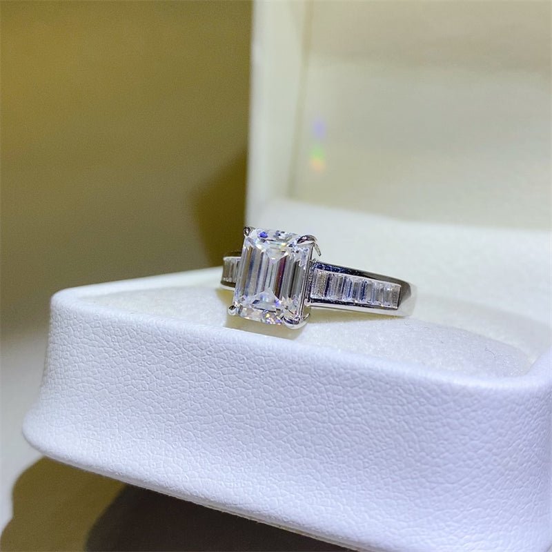 3 Carat Moissanite 925 Sterling Silver Ring - Creative Designs by Shanny