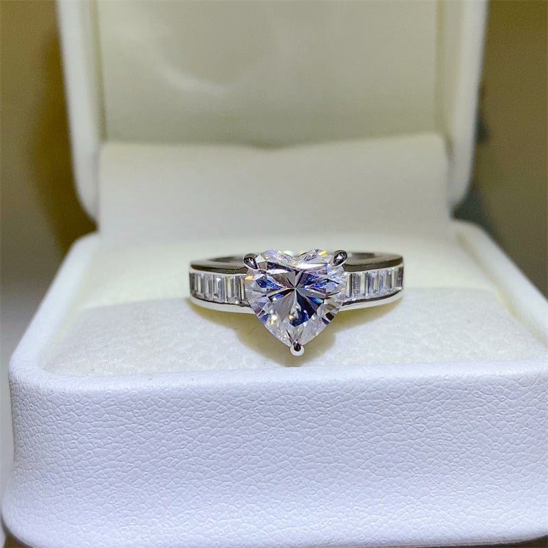 3 Carat Moissanite 925 Sterling Silver Ring - Creative Designs by Shanny