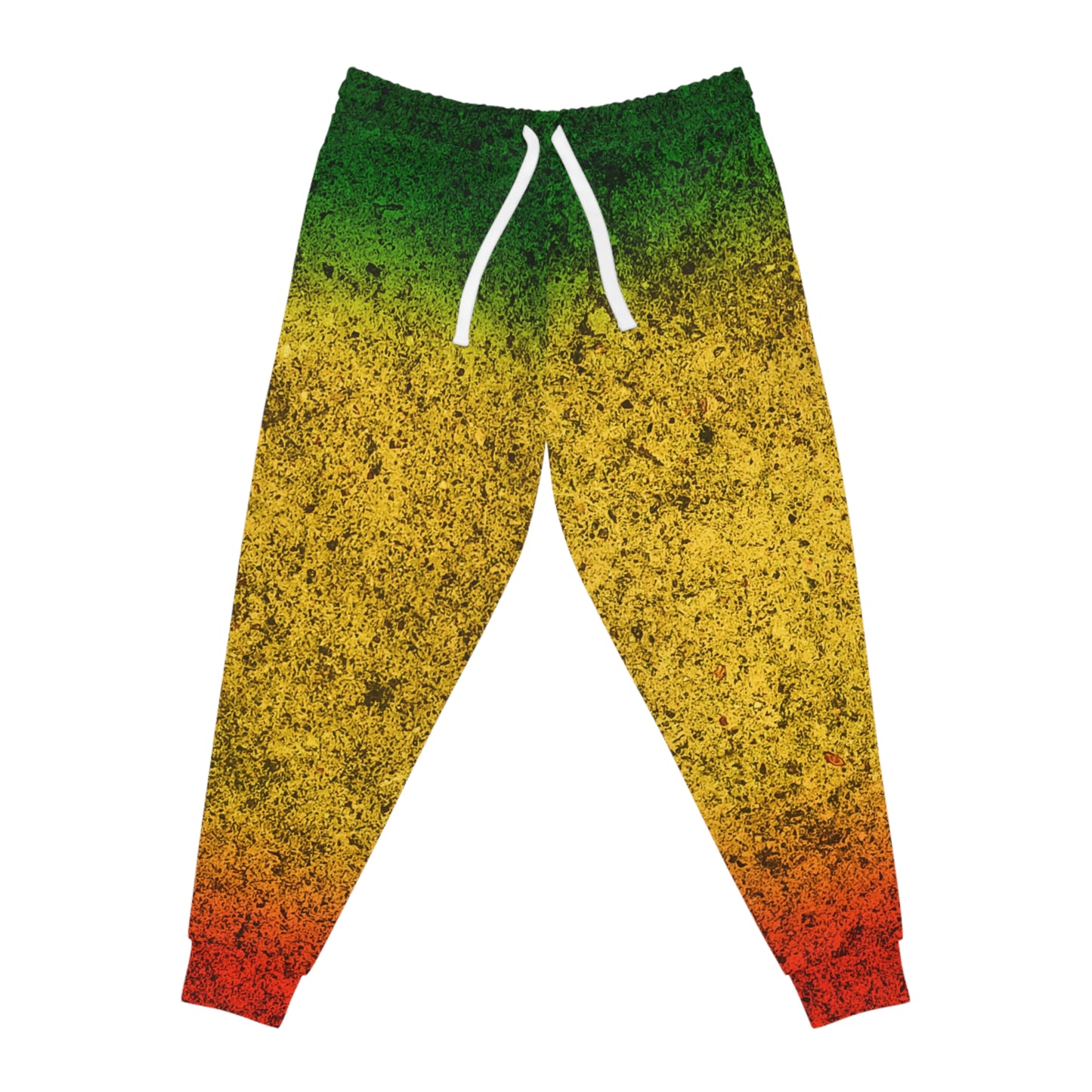 Red Yellow Green Athletic Joggers (AOP)