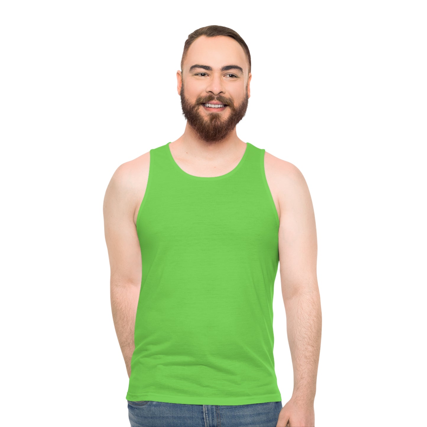 Lime Green Unisex Tank Top (AOP)