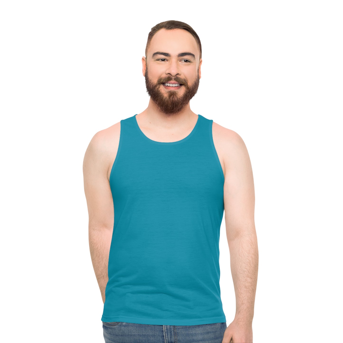 Teal Unisex Tank Top (AOP)