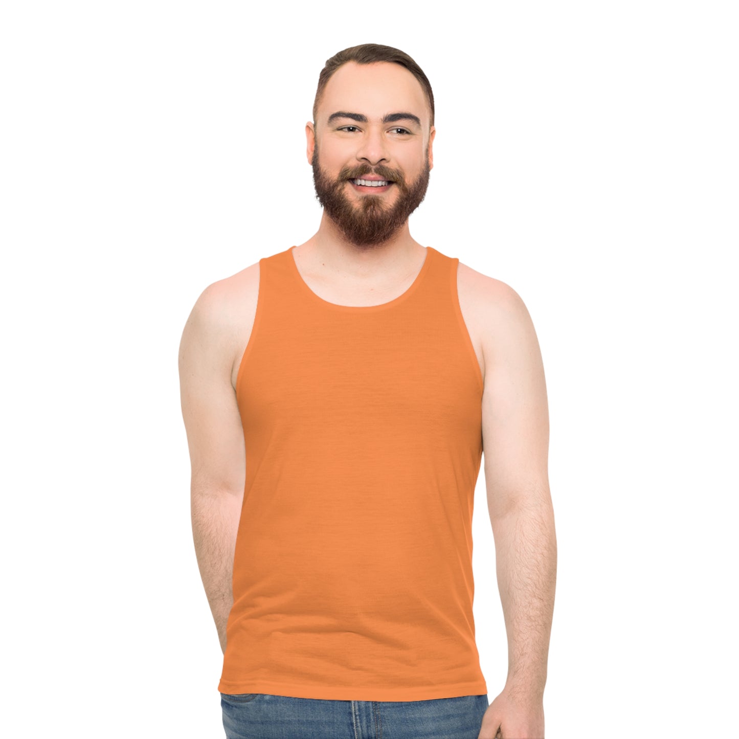 Orange Unisex Tank Top (AOP)