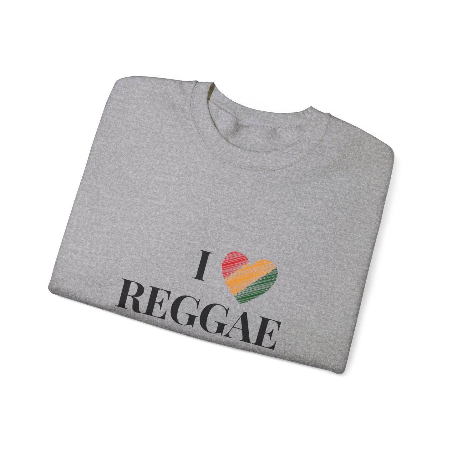 I Love Reggae Unisex Heavy Blend™ Crewneck Sweatshirt