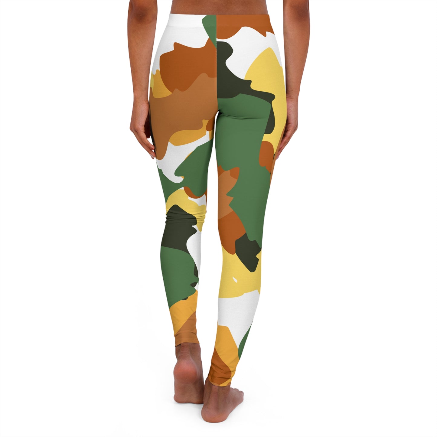 White Camo Women's Spandex Leggings (AOP)