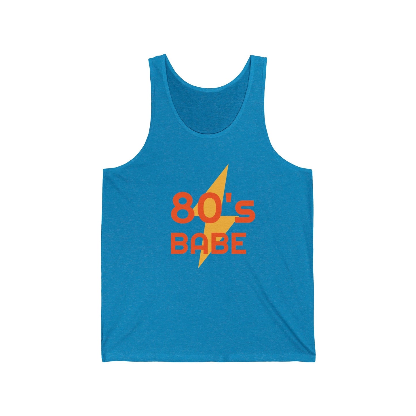 80's babe Unisex Jersey Tank - Creative Designs by Shanny