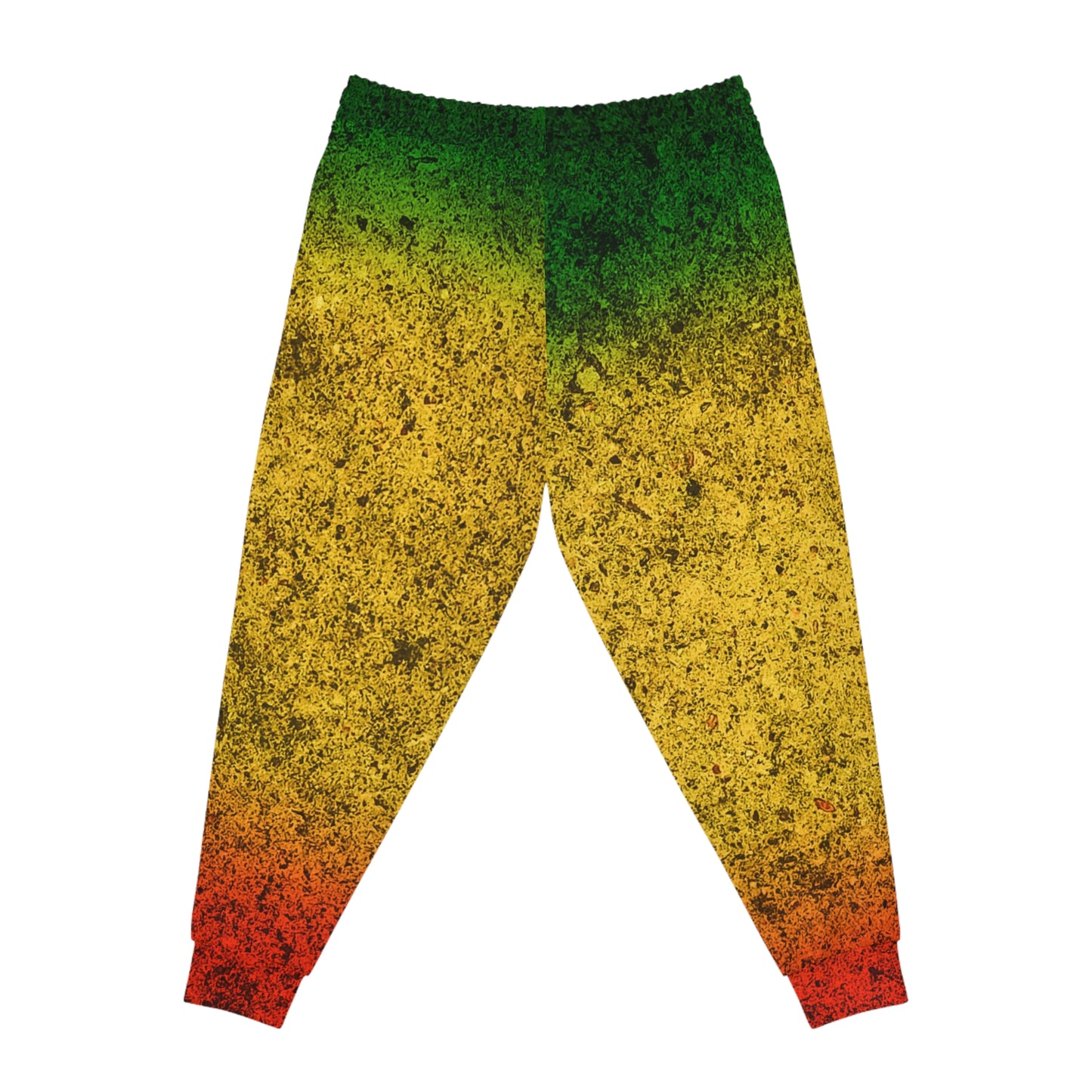 Red Yellow Green Athletic Joggers (AOP)