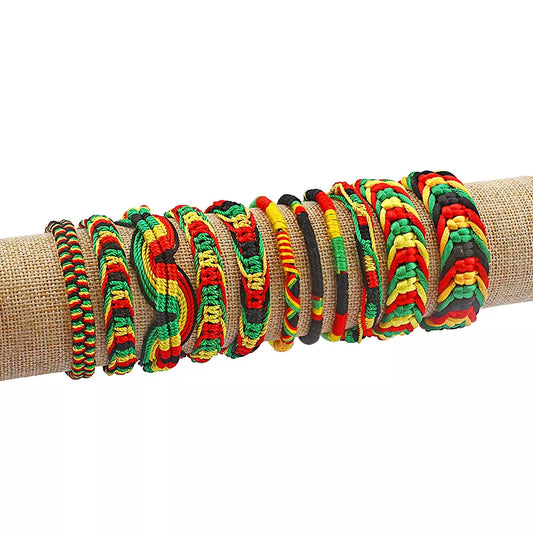 Rasta Friendship Bracelet Wristband