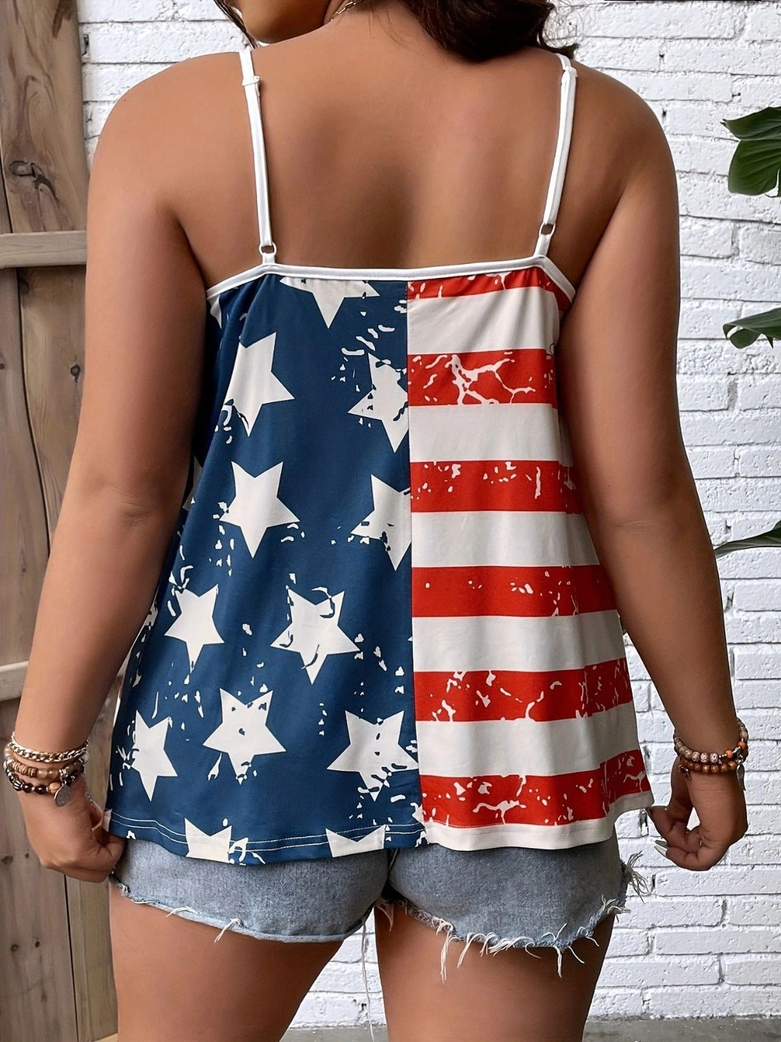 Star and Stripes V-Neck Cami