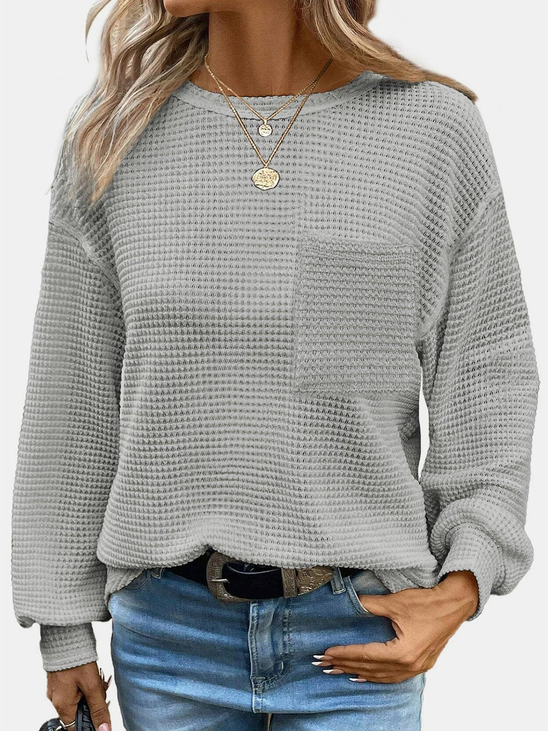 Round Neck Long Sleeve T-Shirt