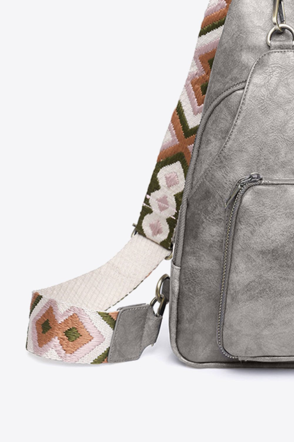 Adored Take A Trip PU Leather Sling Bag - Creative Designs by Shanny