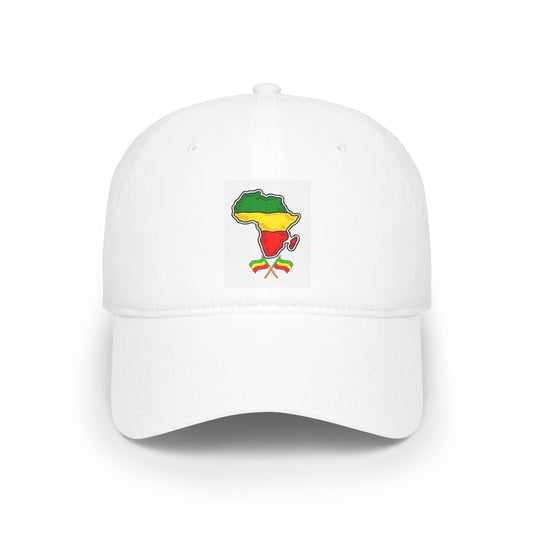 Africa Low Profile Baseball Cap - Creative Designs by Shanny