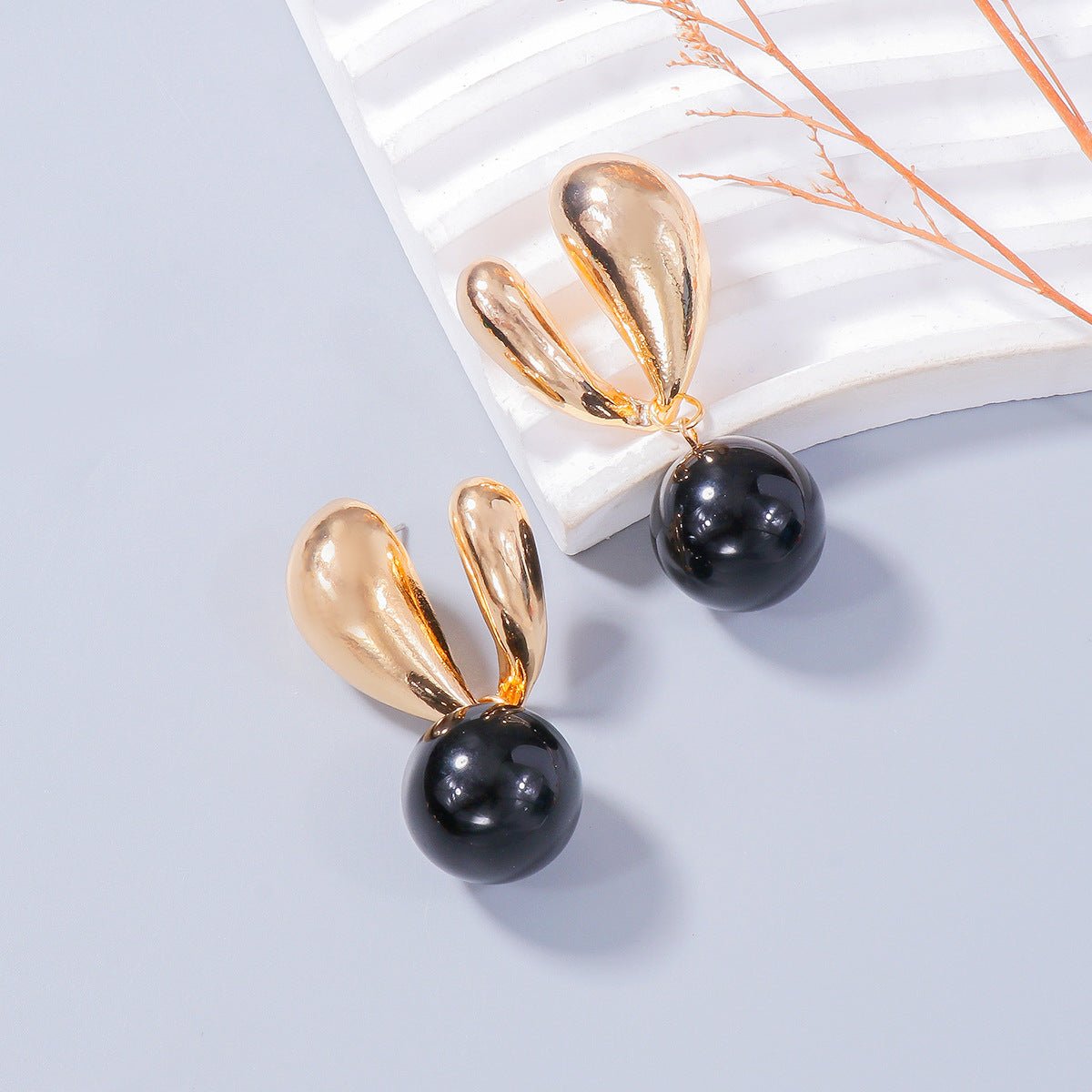 Alloy Drip Oil Bunny Earrings - Creative Designs by Shanny