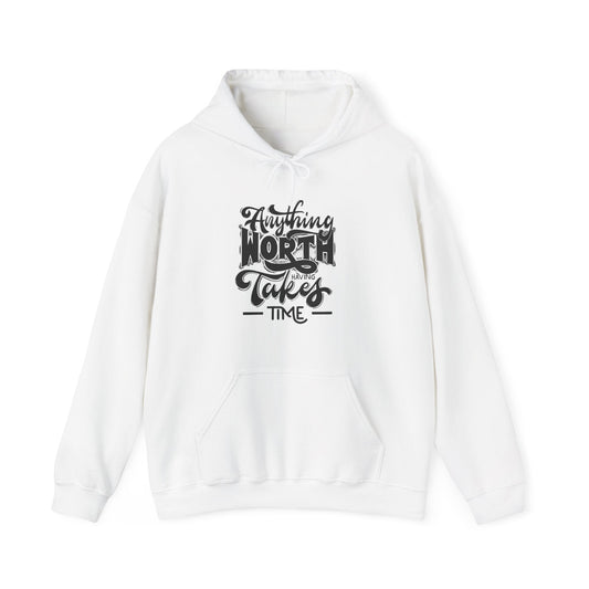 Anything is worth waiting for Hooded Sweatshirt - Creative Designs by Shanny