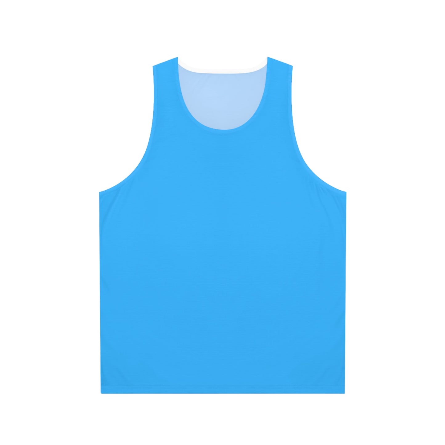 Baby blue Unisex Tank Top (AOP) - Creative Designs by Shanny