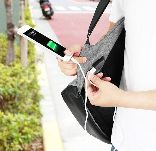 Back Pack With USB Charger - Creative Designs by Shanny