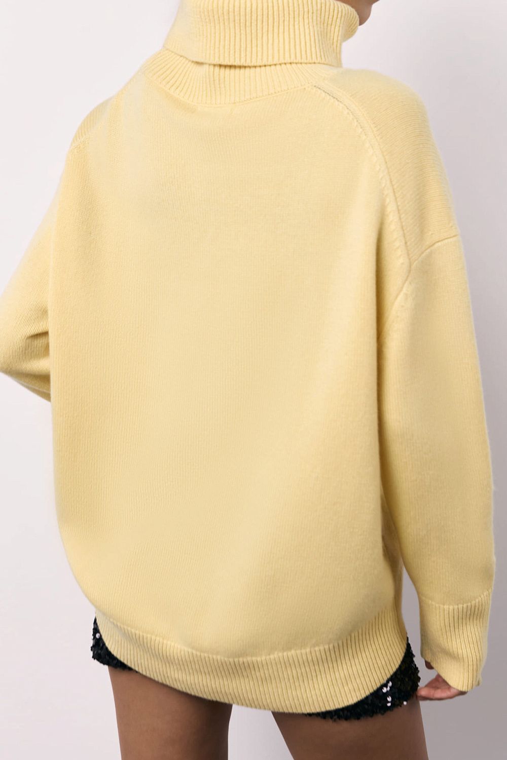 Basic Bae Turtleneck Long Sleeve Dropped Shoulder Sweater - Creative Designs by Shanny