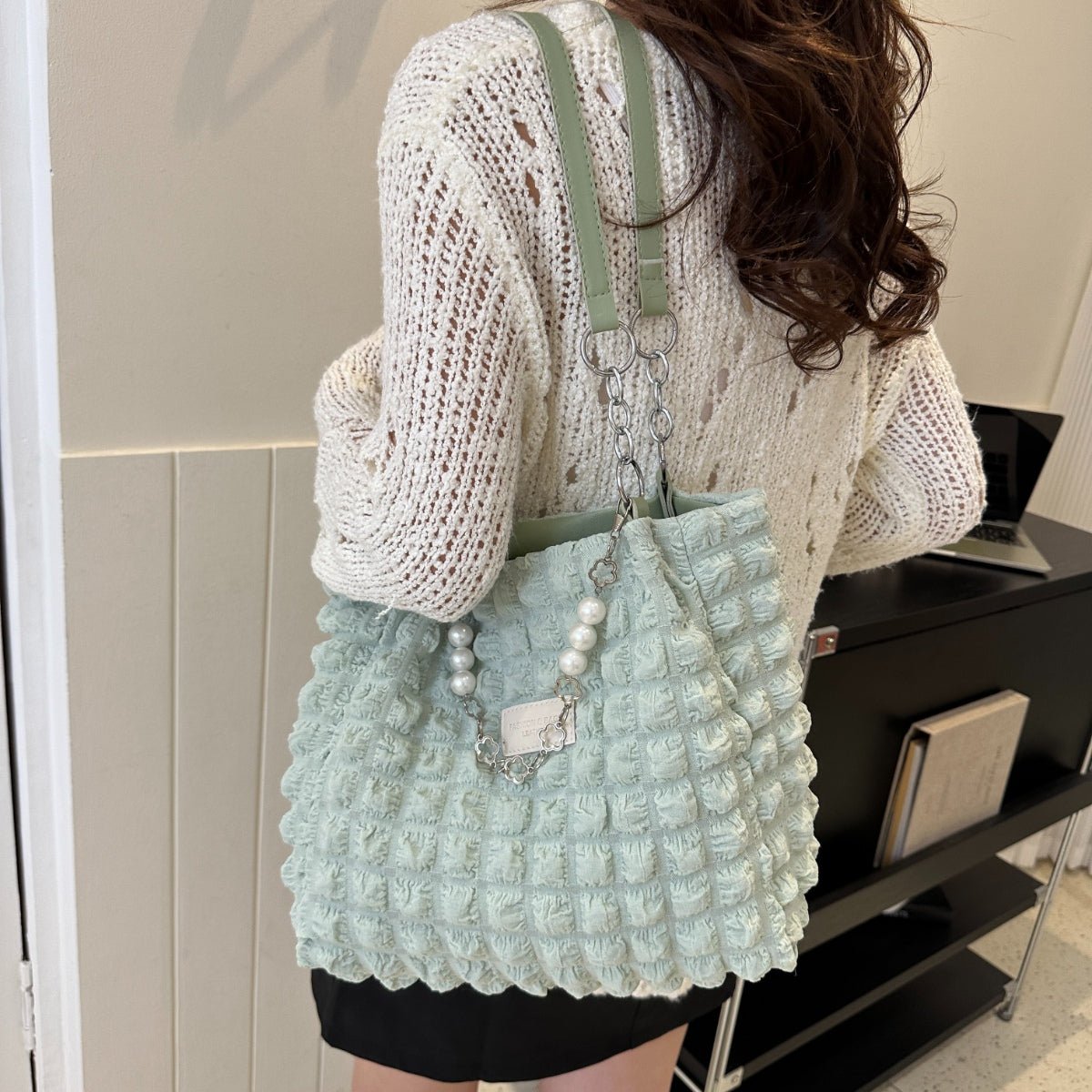 Bubble Textured Tote Bag - Creative Designs by Shanny