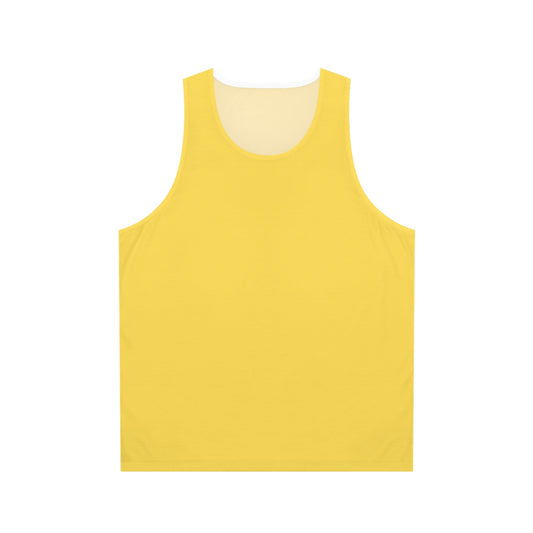 Canary Yellow Unisex Tank Top (AOP) - Creative Designs by Shanny