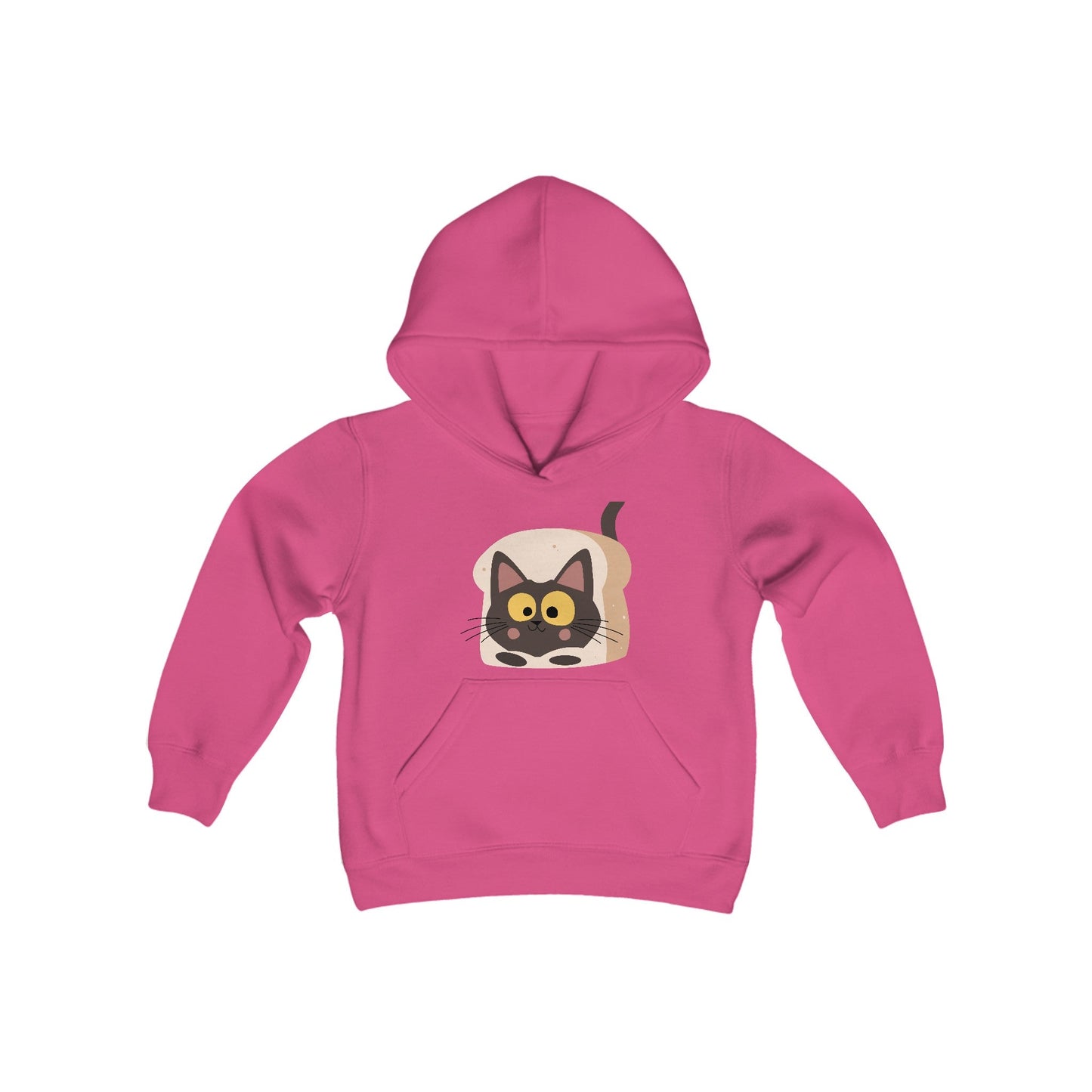 Cat Youth Heavy Blend Hooded Sweatshirt - Creative Designs by Shanny