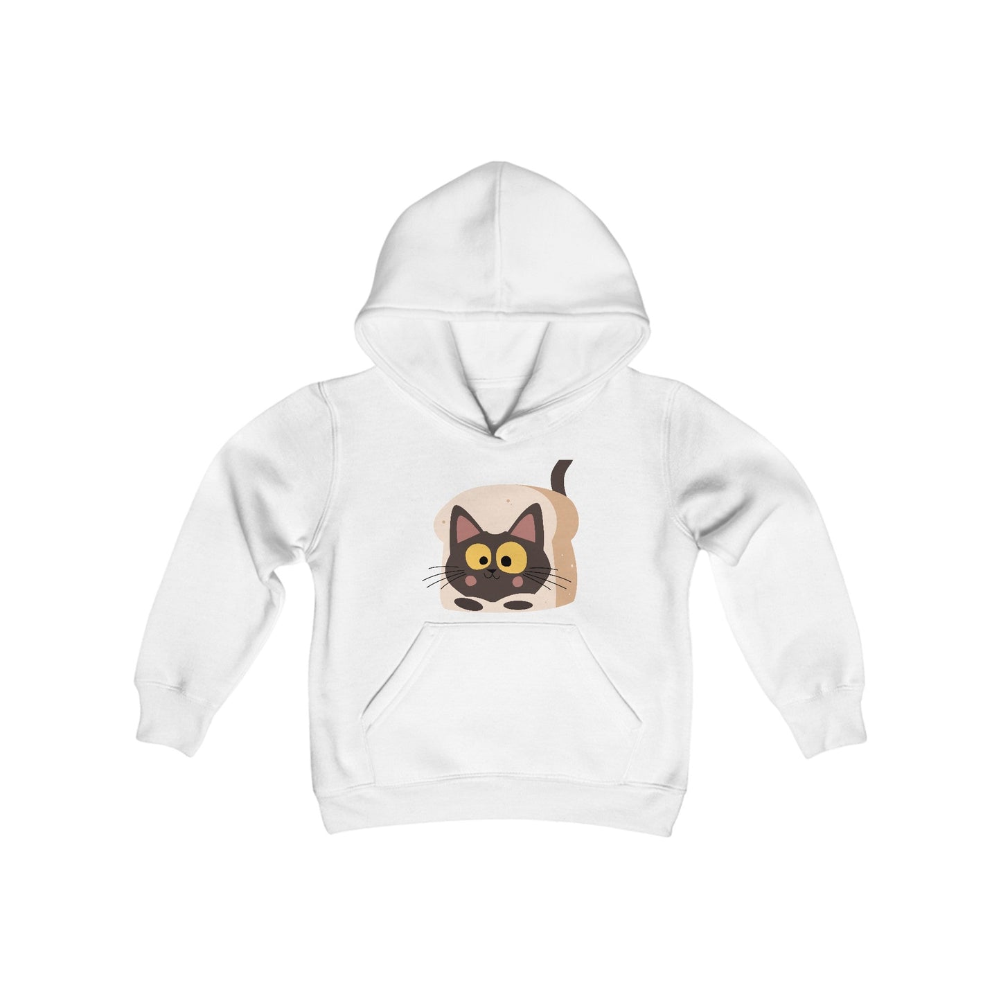 Cat Youth Heavy Blend Hooded Sweatshirt - Creative Designs by Shanny