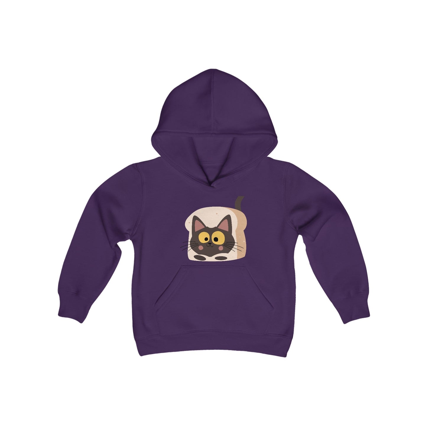 Cat Youth Heavy Blend Hooded Sweatshirt - Creative Designs by Shanny