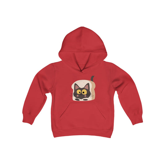 Cat Youth Heavy Blend Hooded Sweatshirt - Creative Designs by Shanny