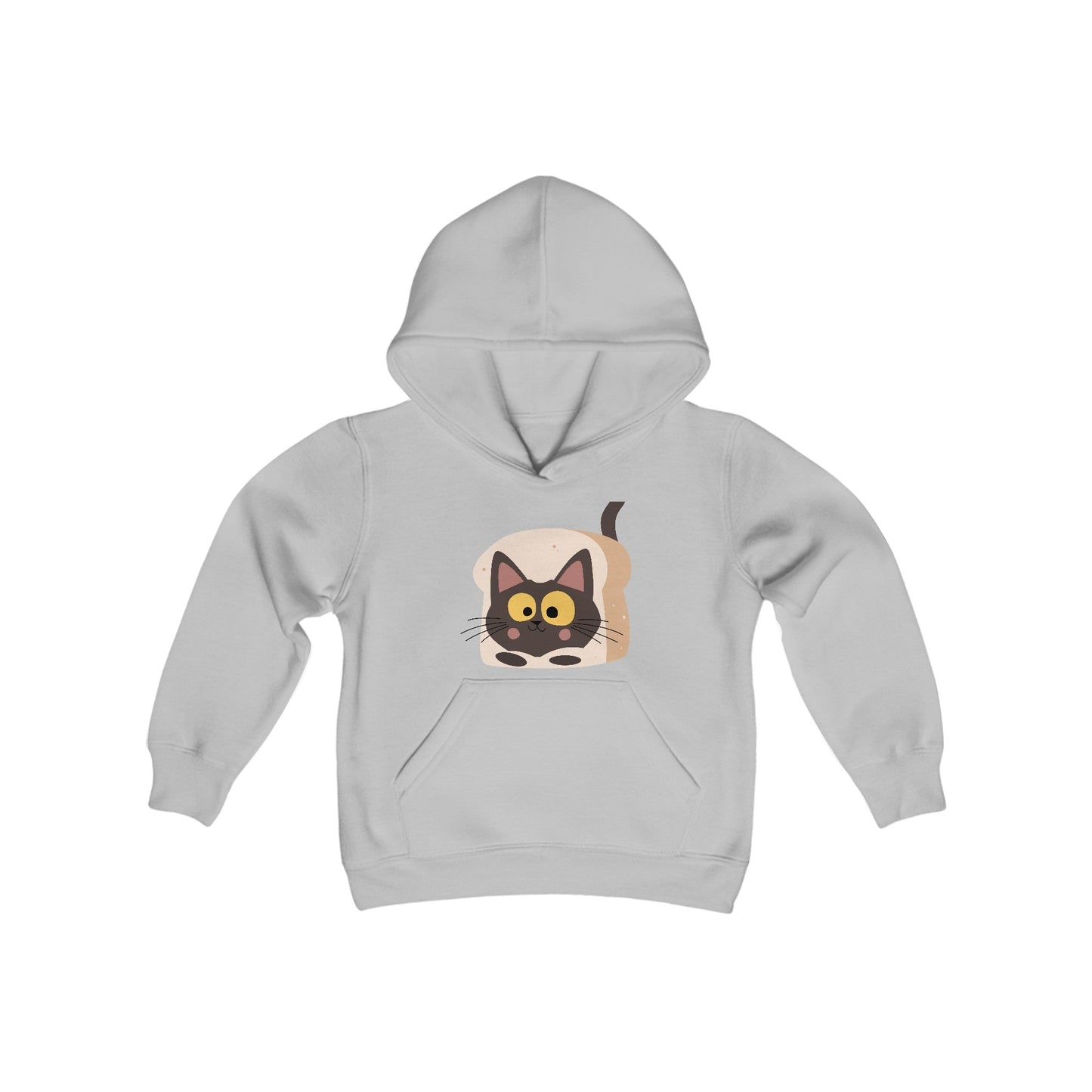 Cat Youth Heavy Blend Hooded Sweatshirt - Creative Designs by Shanny