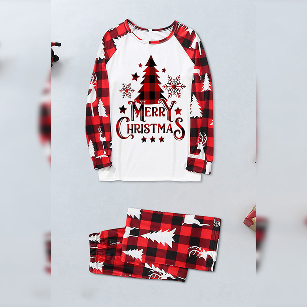 MERRY CHRISTMAS Graphic Top and Pants Set